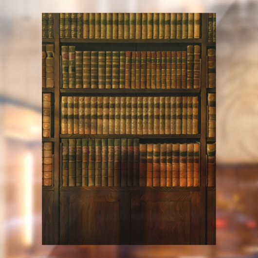 クールな図書館員へのギフト ウィンドウサイン (シート2)