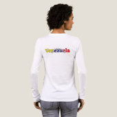 クールな国旗のカスタマイズ 女性向け ベネズエラ 2 トライブレンドＴシャツ (背面全体)