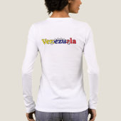 クールな国旗のカスタマイズ 女性向け ベネズエラ 2 トライブレンドＴシャツ (背面)