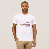クールな国旗 カスタマイズ メンズ ベネズエラ Tシャツ (正面フル)