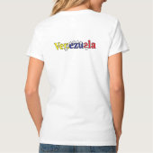 クールな国旗 カスタマイズ 女性向け ベネズエラ 4 Tシャツ (裏面)