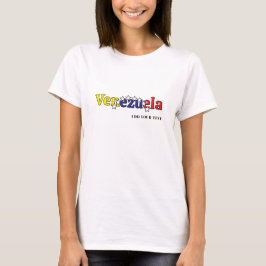 クールな国旗 カスタマイズ 女性 ベネズエラ 3 Tシャツ