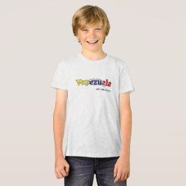 クールな国旗 キッズ用ベネズエラデザインTシャツ トライブレンドTシャツ