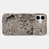 クールな土のテクスチャ iPhoneケース (裏面横)