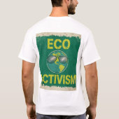 クールな地球 ビンテージ エコアクティビズム Tシャツ (裏面)
