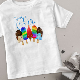 クールな坊や 1歳の誕生日 アイスキャンディー トドラーTシャツ