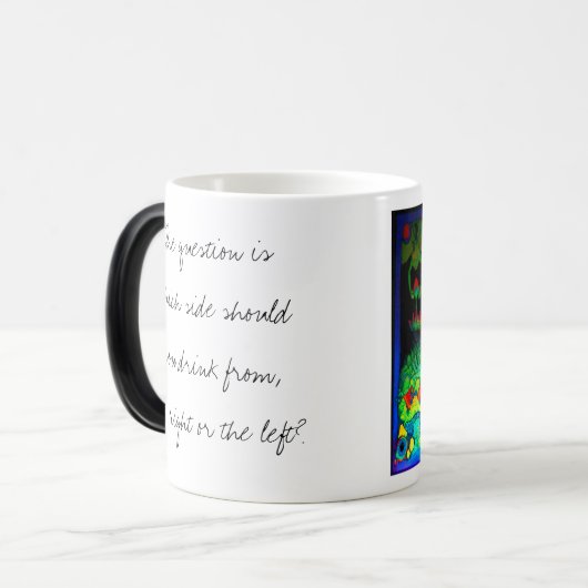 クールな変形させるきのこの茶マグ モーフィングマグカップ (正面左)