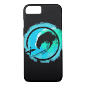 クールな夏のサーファーのiPhoneの場合 Case-Mate iPhoneケース (裏面)