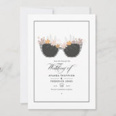 クールな夏のビーチウェディング セーブザデート (正面)