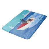 クールな夏のラブラドールの絵を描くこと バスマット (アングル)