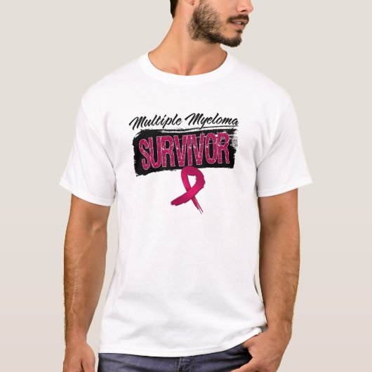 クールな多発性骨髄腫の生存者 Tシャツ (正面)