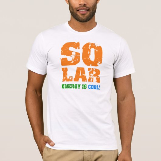 クールな太陽エネルギー Tシャツ (正面)