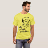 クールな女の子全員はレズビアンです Tシャツ (正面フル)