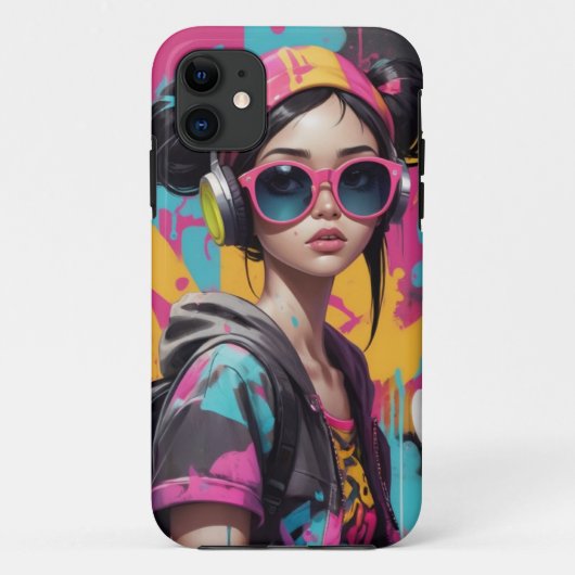 クールな女の子 Case-Mate iPhoneケース (裏面)