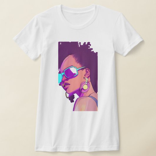 クールな女の子 Tシャツ (レイダウン)