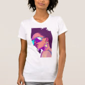 クールな女の子 Tシャツ (正面)