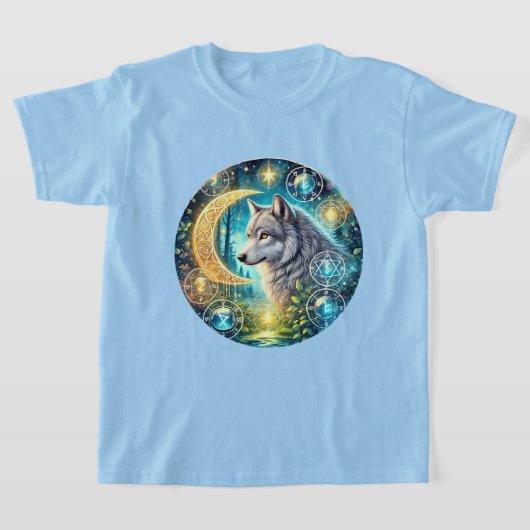 クールな女子オオカミ好き  Tシャツ (レイダウン)