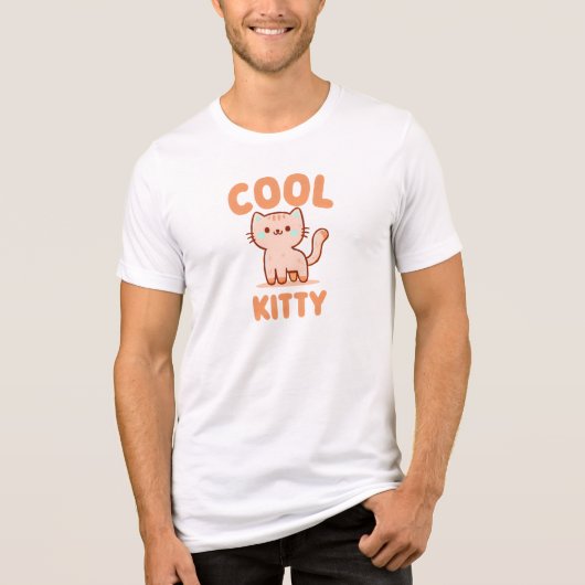クールな子猫 トライブレンドＴシャツ (正面)