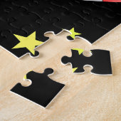 クールな宇宙ロケットの惑星の星の子供 ジグソーパズル (側面)