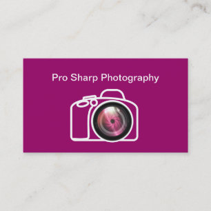 クールな専門のカメラマンの名刺 名刺