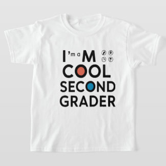 クールな小学2年生 バックトゥスクールTシャツ Tシャツ