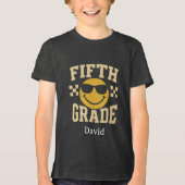 クールな小学5年生のスマイルデザイン トライブレンドTシャツ (正面)