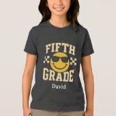 クールな小学5年生のスマイルデザイン トライブレンドTシャツ (正面)