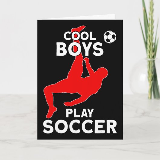 クールな少年たちはサッカーをする カード (正面)