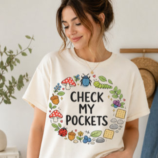 クールな幼稚園の先生のTシャツ チェックマイ・ポケット トライブレンドＴシャツ