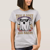 クールな幽霊のハロウィーン お化けのシート Tシャツ (正面)