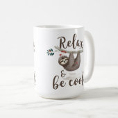 クールな怠惰がリラックスし、あって下さい コーヒーマグカップ (正面右)
