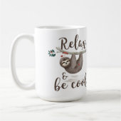 クールな怠惰がリラックスし、あって下さい コーヒーマグカップ (左)