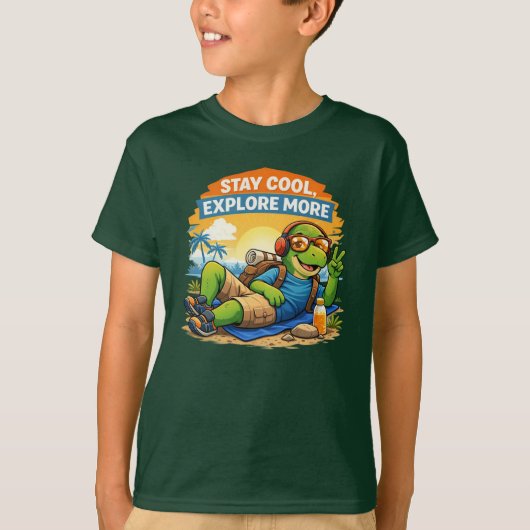 クールな恐竜 Tシャツ (正面)
