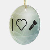 クールな懐中電燈の影 セラミックオーナメント (右)