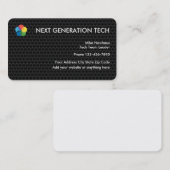 クールな技術のロゴの名刺 名刺 (正面/裏面)