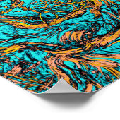 クールな抽象アート ポスター (角)