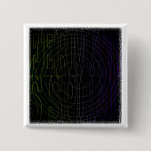 クールな数学のオタクの文字の芸術: Fermatの螺線形 缶バッジ (正面)