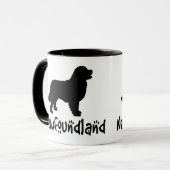 クールな文字が付いているニューファウンドランド マグカップ (正面左)