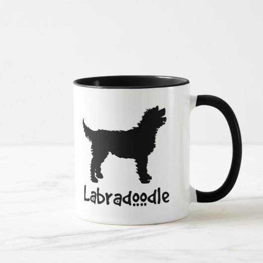 クールな文字とのLabradoodle マグカップ (右)