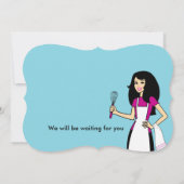 クールな料理のパーティーのパーソナライズな招待状 招待状 (裏面)