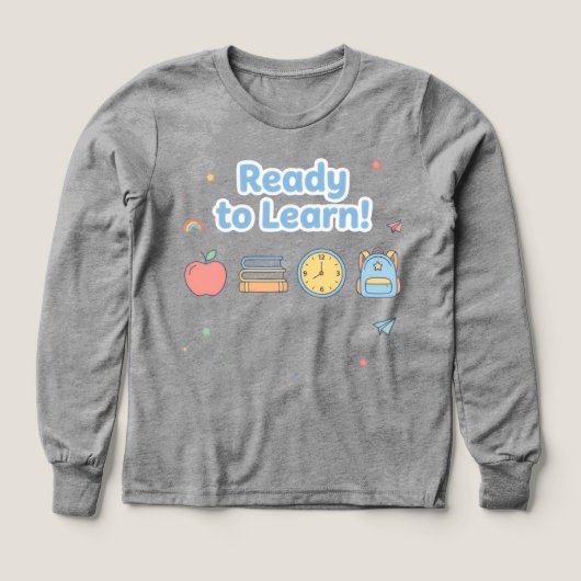 クールな新学期 ブラックTシャツ (デザイン正面)
