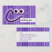 クールな旅行交換は友人に番号を付けます 名刺 (正面/裏面)