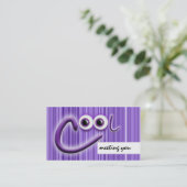 クールな旅行交換は友人に番号を付けます 名刺 (スタンド正面)