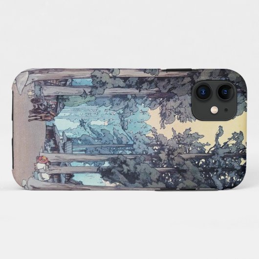 クールな日本のクラシックなひろしTadaの森林絵画 Case-Mate iPhoneケース (裏面(横))