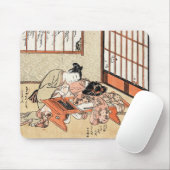 クールな日本のヴィンテージのukiyo-eの芸者スクロール マウスパッド (マウス)