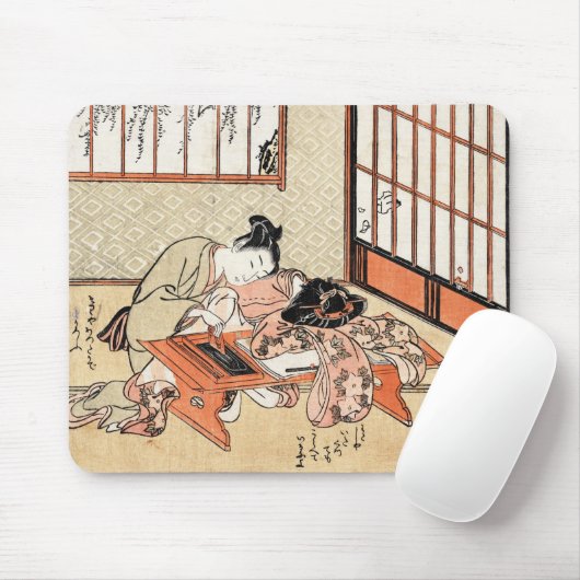 クールな日本のヴィンテージのukiyo-eの芸者スクロール マウスパッド (マウス)