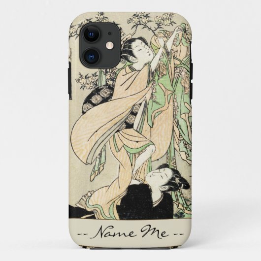 クールな日本のヴィンテージのukiyo-eスクロール2芸者 Case-Mate iPhoneケース (裏面)