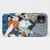 クールな日本の戦士の英雄の武士のスカルの芸術 Case-Mate iPhoneケース (裏面(横))