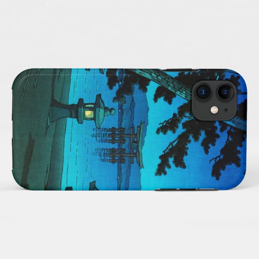 クールな日本の月明りの夜ゲートの海のhasuiのkawase Case-Mate iPhoneケース (裏面(横))