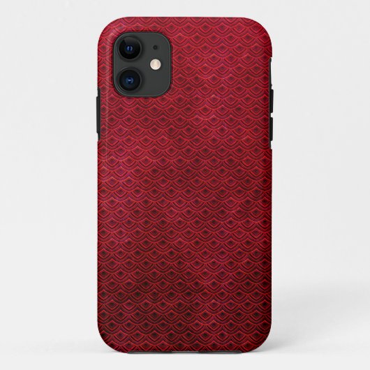 クールな日本の東洋のチェリーレッドの魚スケール Case-Mate iPhoneケース (裏面)
